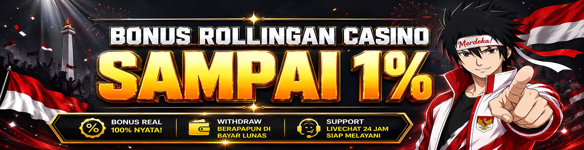 Bonus Casino 1%